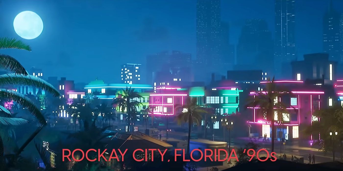Uma foto da cidade em Crime Boss: Rockay City.