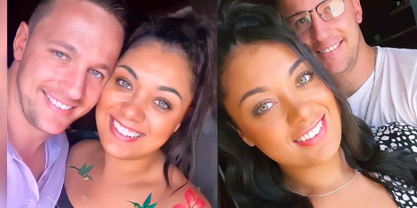 Ronald Smith with new girlfriend 90 day fiance side by side images