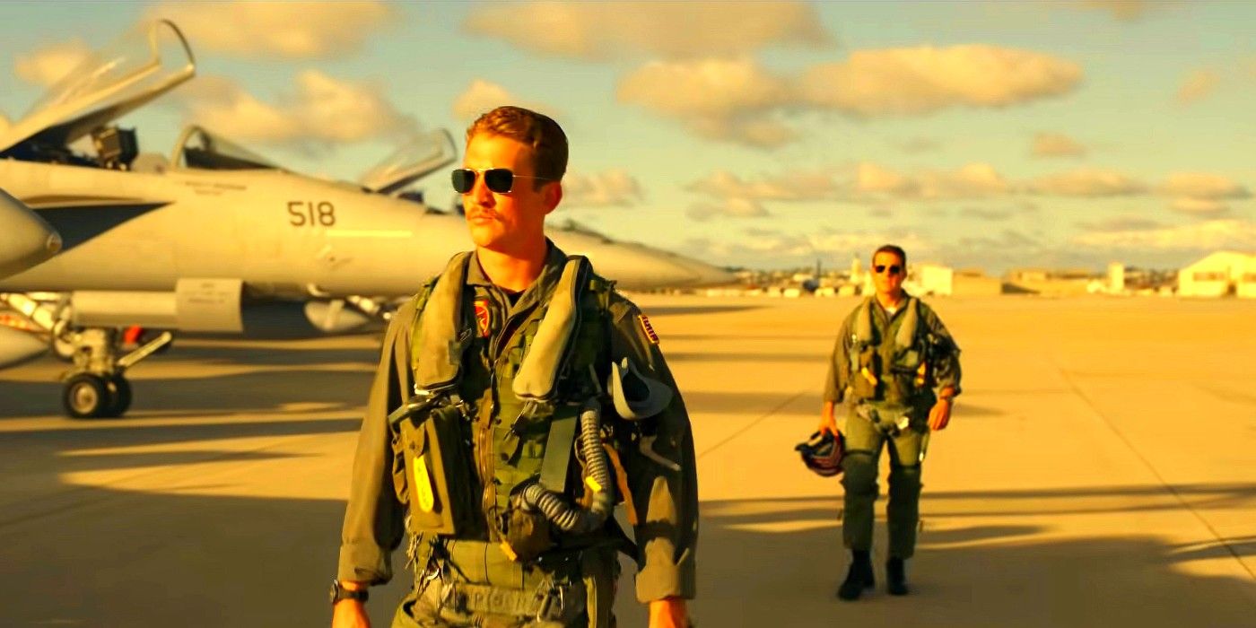 Galo e Maverick em Top Gun Maverick