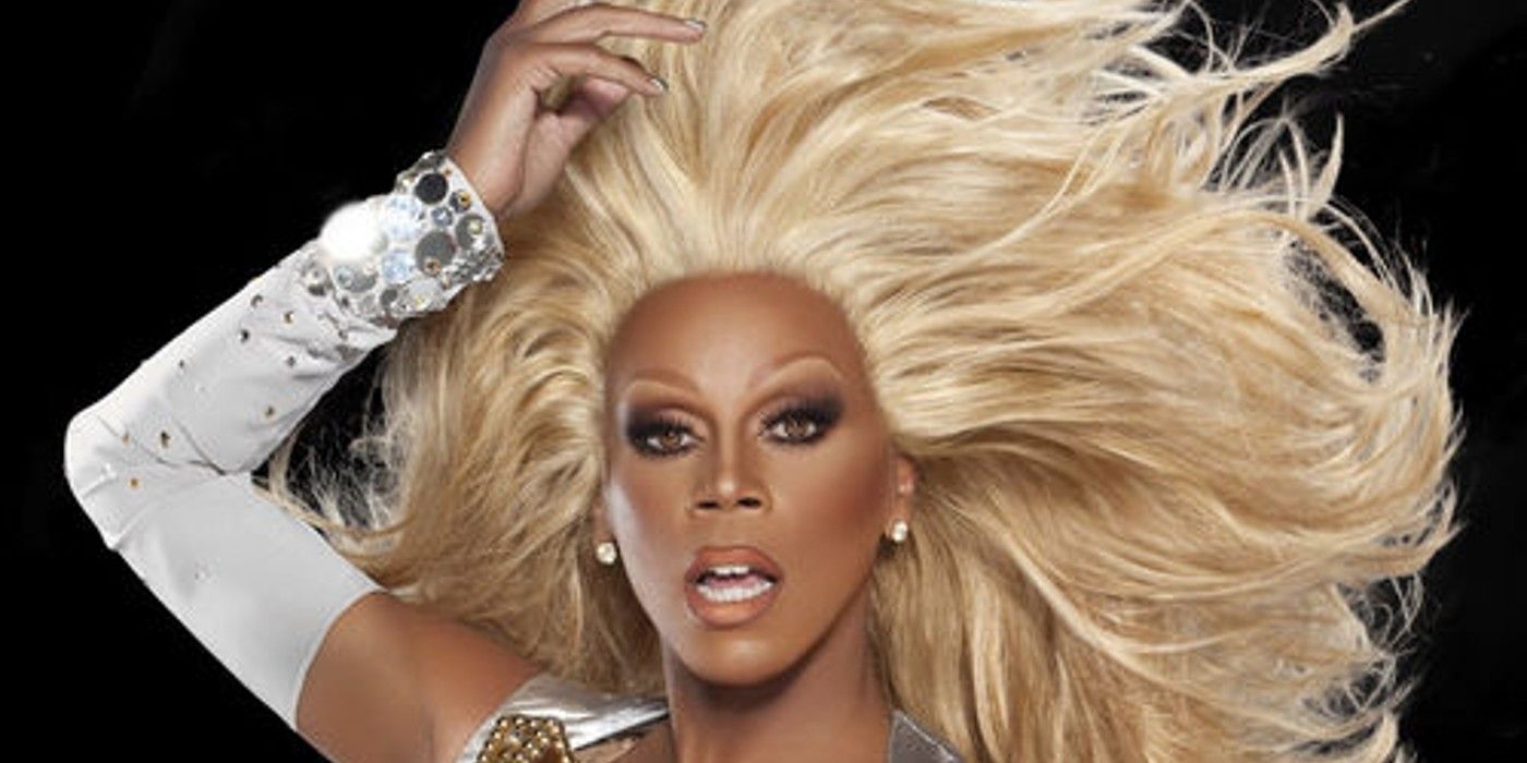 RuPaul from RuPaul's Drag Race with blonde hair