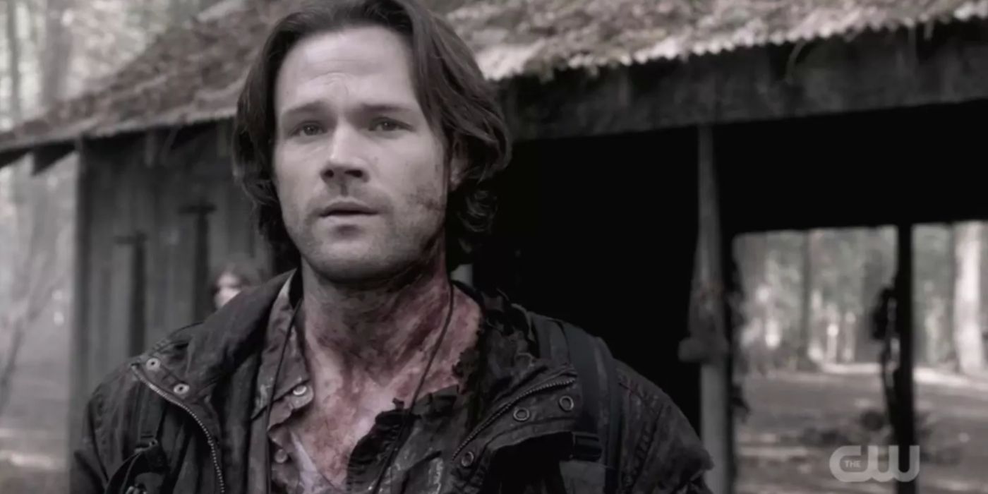 Sam gets to camp after being resurrected by Lucifer in Supernatural