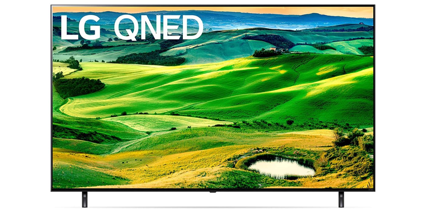 Promo image of the Samsung QNED 4K TV.