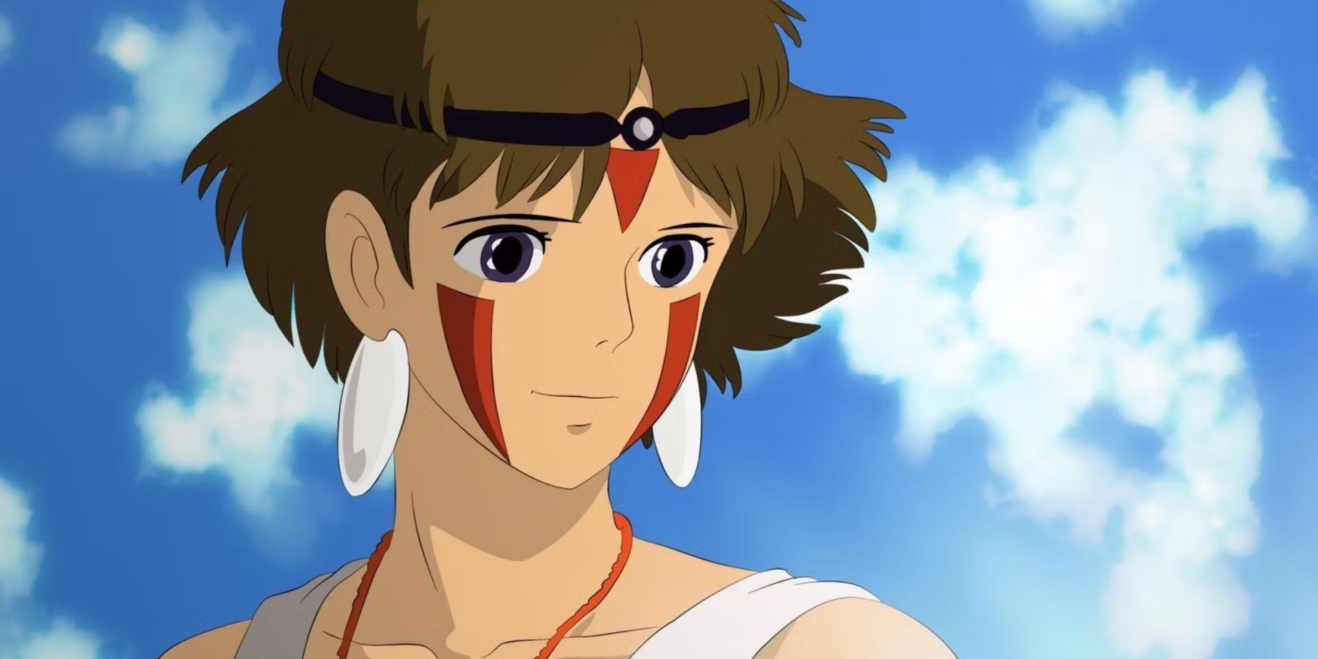 San smiling in Princess Mononoke