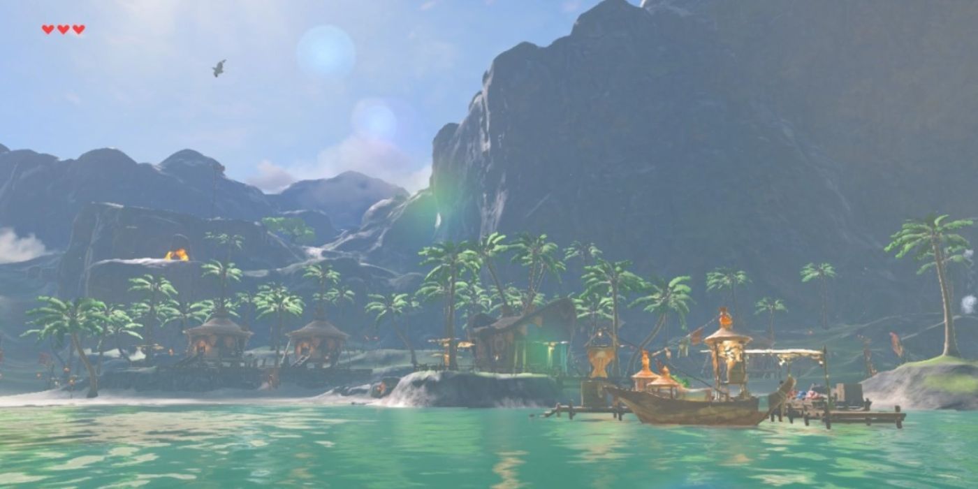 Lurelin village in the legend of zelda breath of the wild.