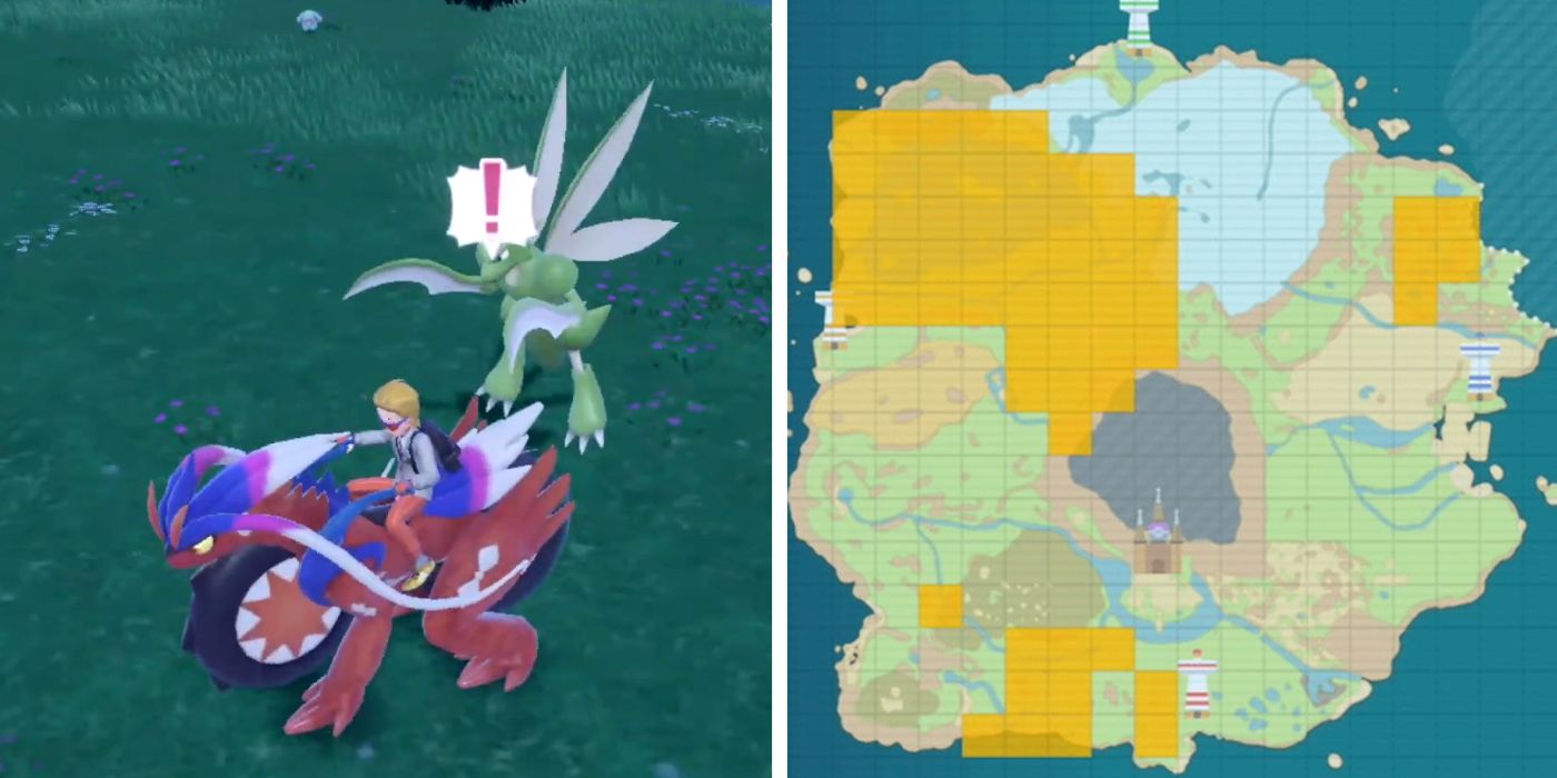 Scyther Wild Encontros e localizações do mapa em Pokémon Scarlet e Violet