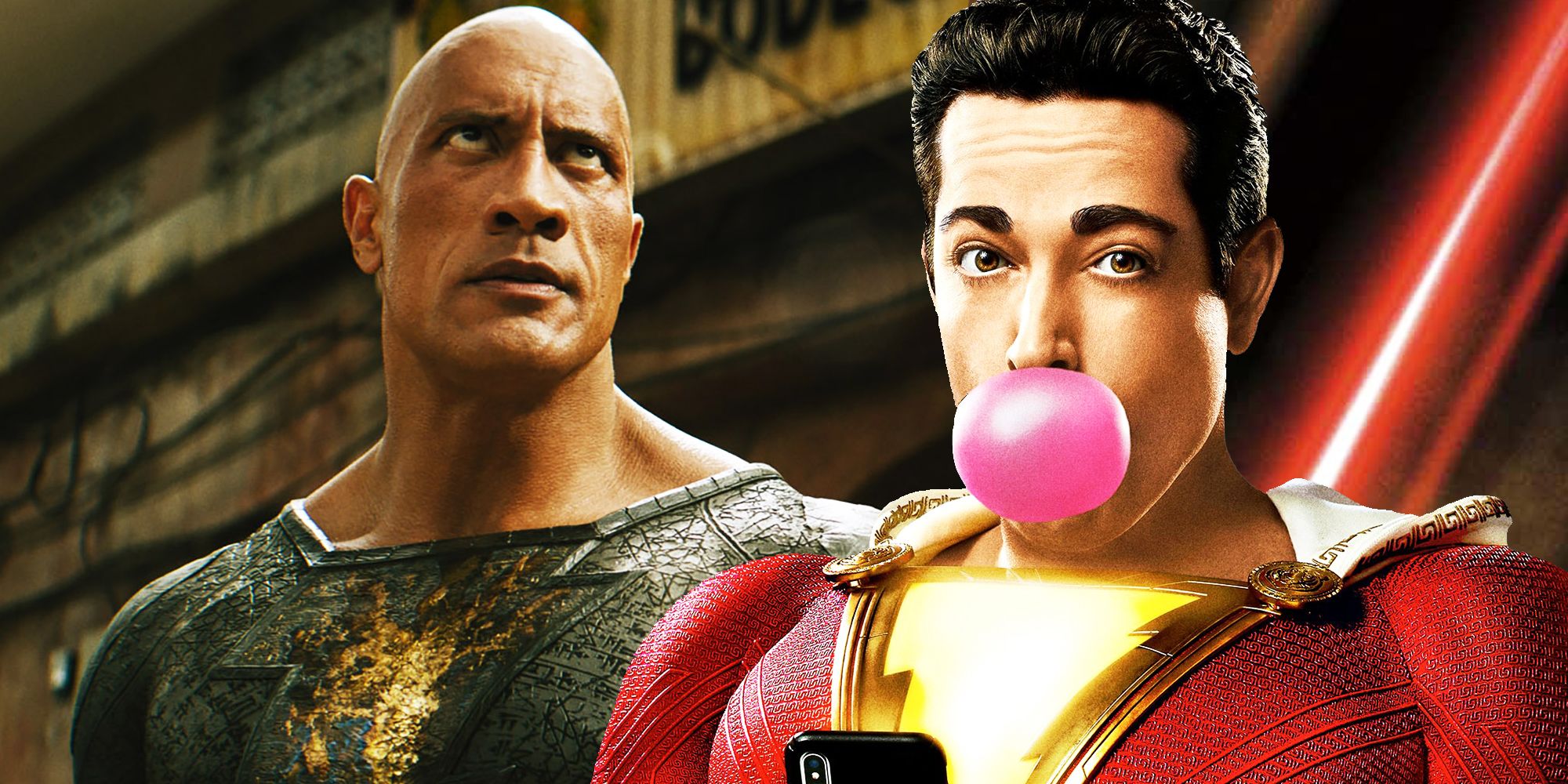 Shazam vs Black Adam is happening - on social media