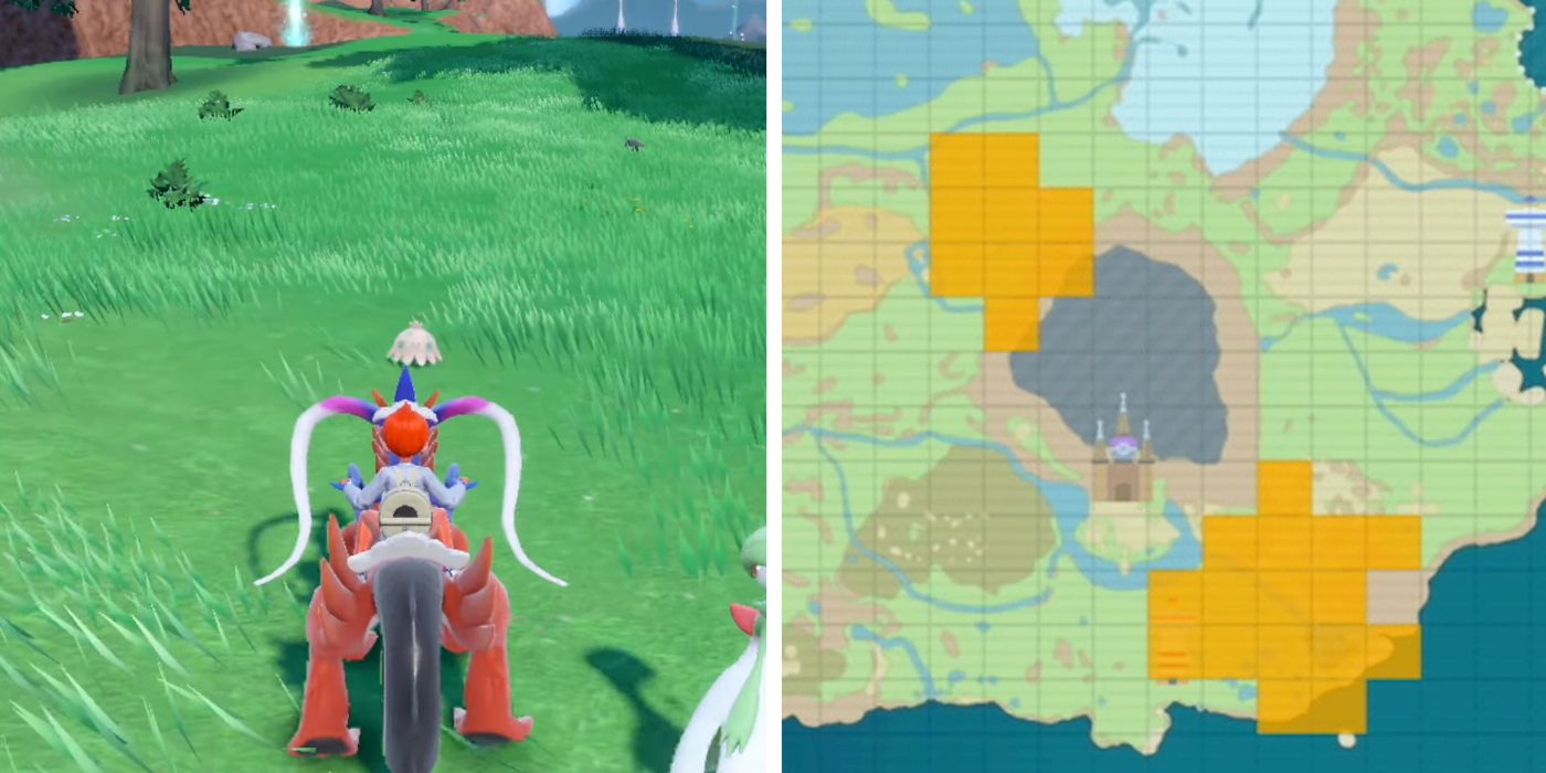 Shroomish Encounter at its Habitat Map Location in Pokémon Scarlet and Violet