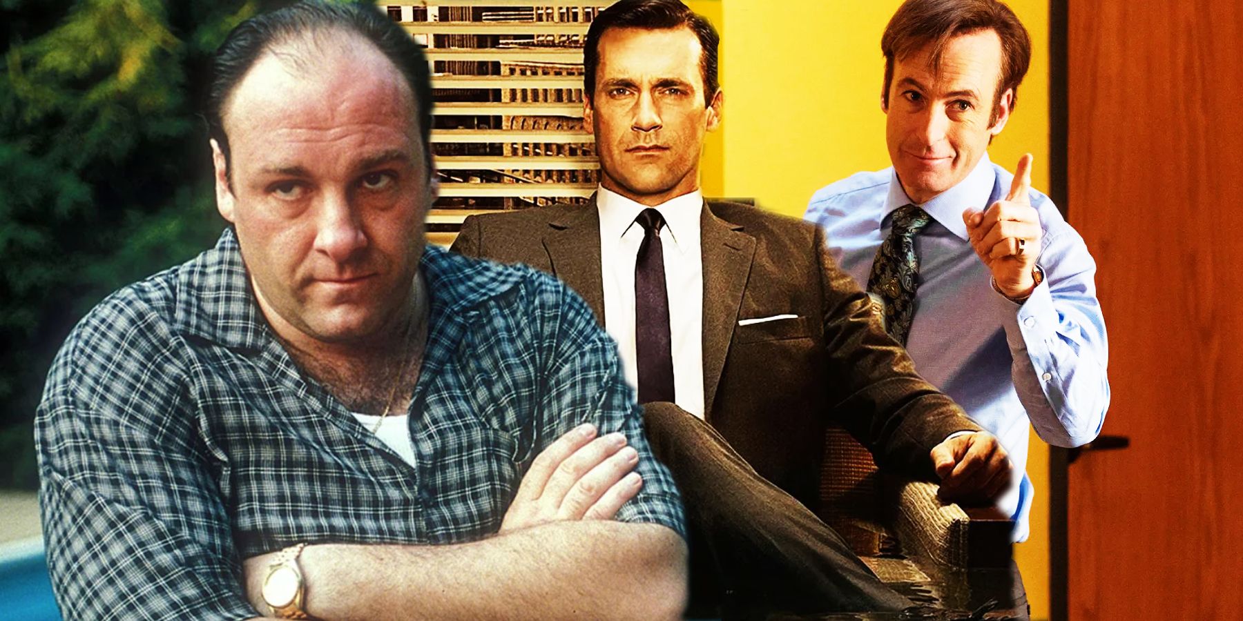 Tony Soprano, Donald Draper en Saul Goodman