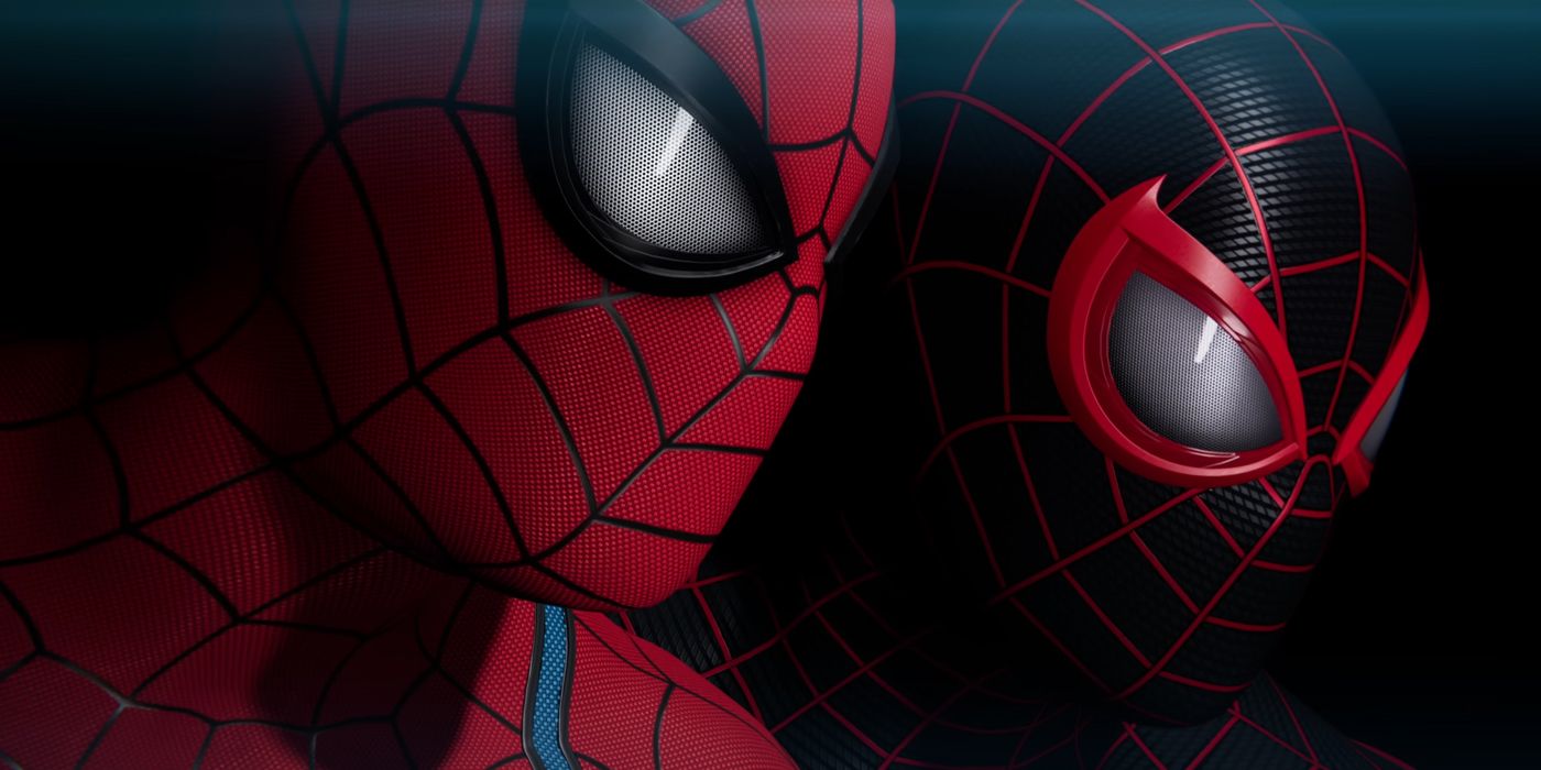 Peter and Miles emerge from the darkness in Marvel's Spider-Man 2's reveal trailer.