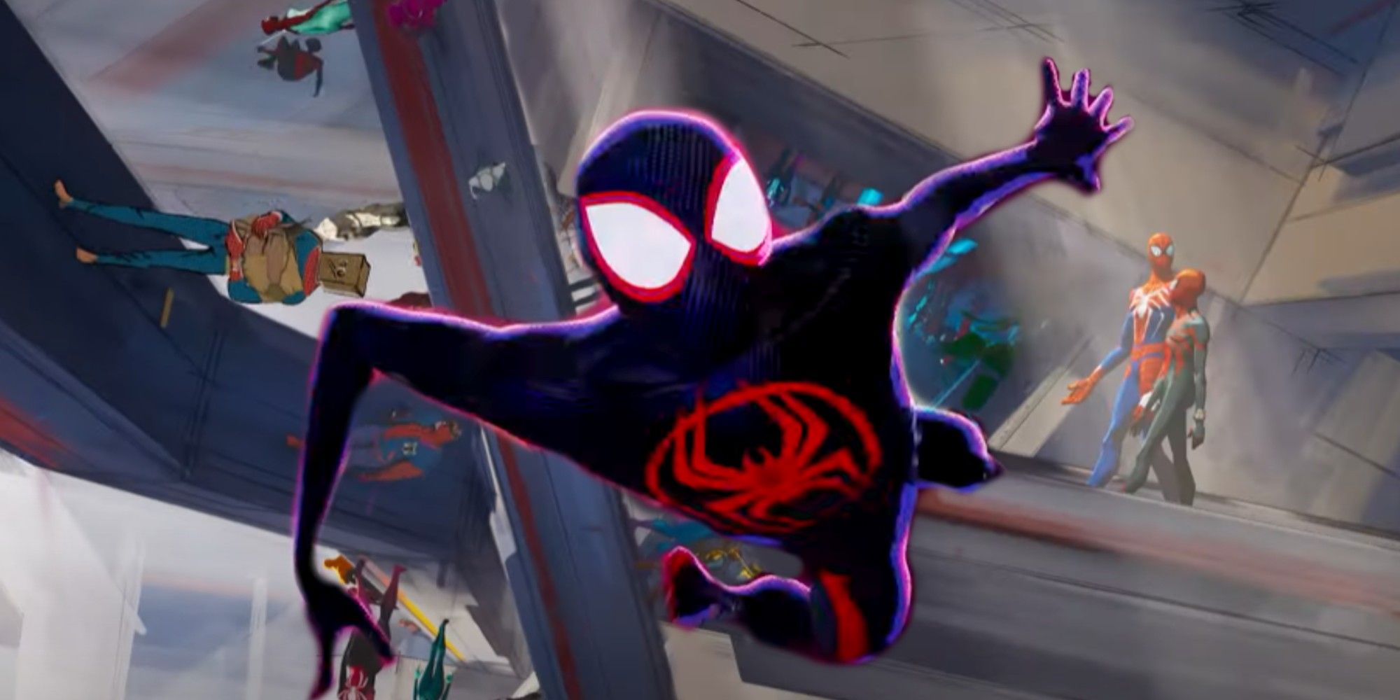 Miles Morales, from the new Into The Spiderverse 2 trailer, confirmed  Brooklyn Nets fan : r/GoNets