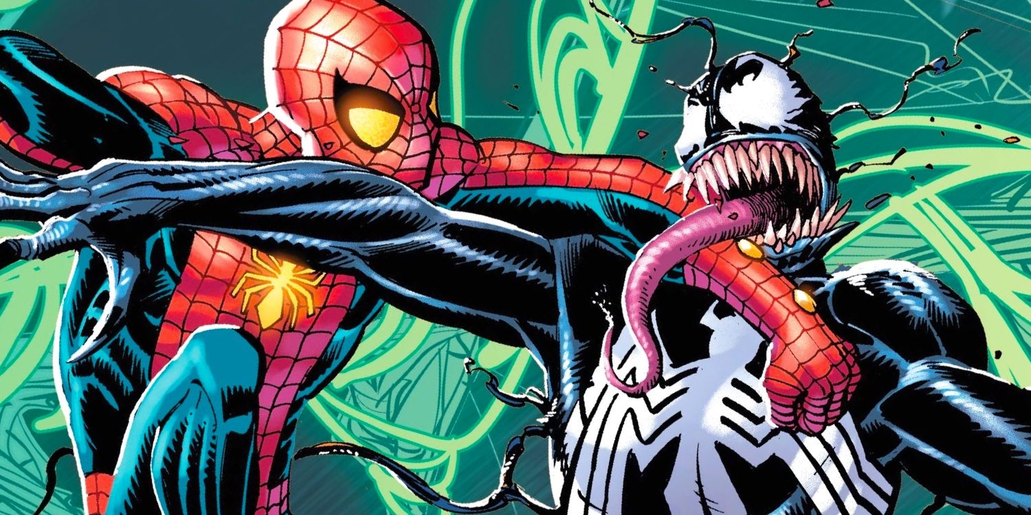 Spider-Man vs Venom in Marvel Comics' Dark Web