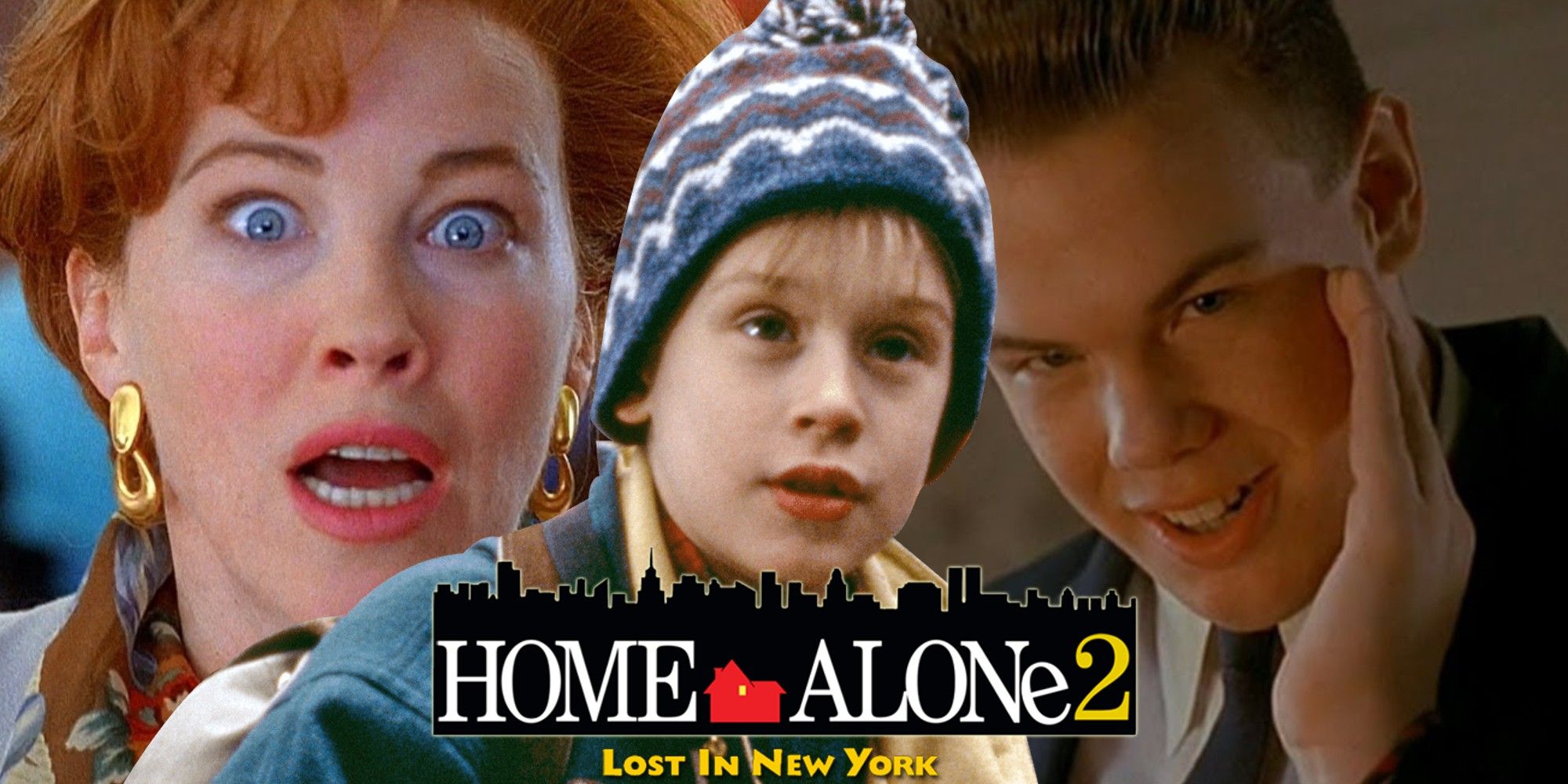 Split image of characters from Home Alone 2