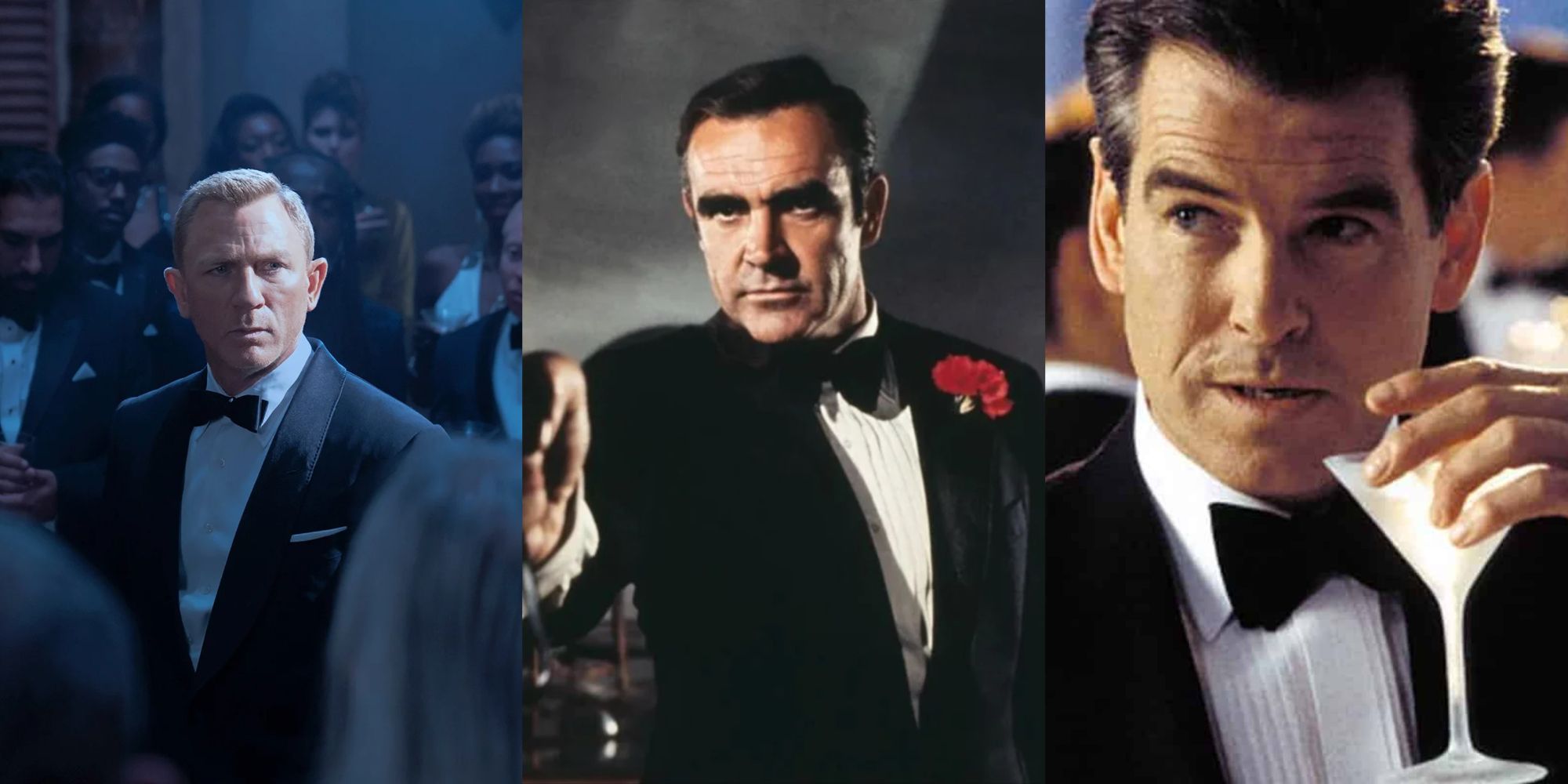 Split image of James Bond actors feature