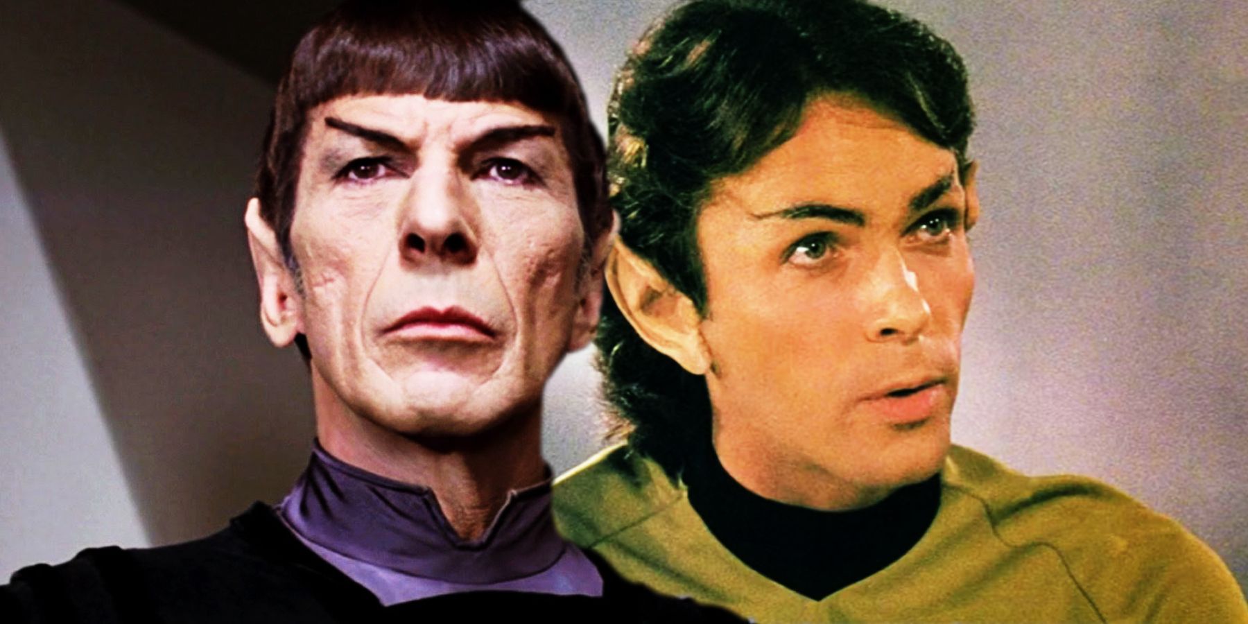 Leonard Nimoy as Spock and David Gautreaux as Xon
