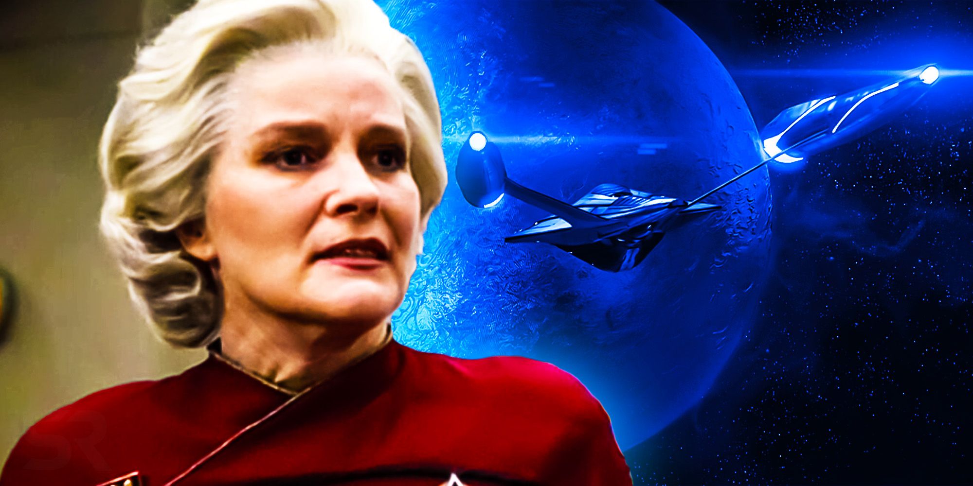 Star Trek Prodigy's Admiral Janeway and the USS Protostar