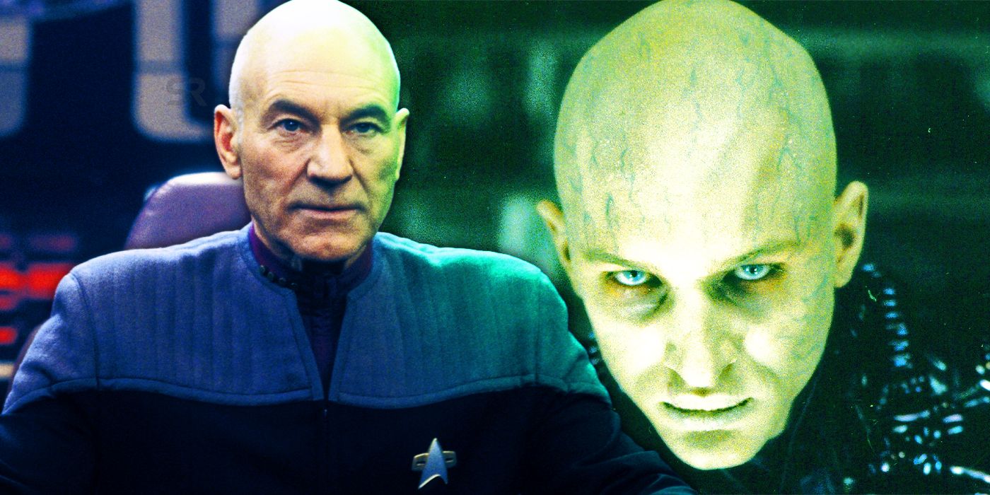 Captain Picard and Shinzon in Star Trek: Nemesis