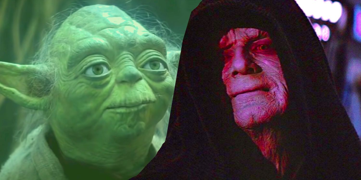 Yoda di Star Wars e dell'Imperatore Palpatine