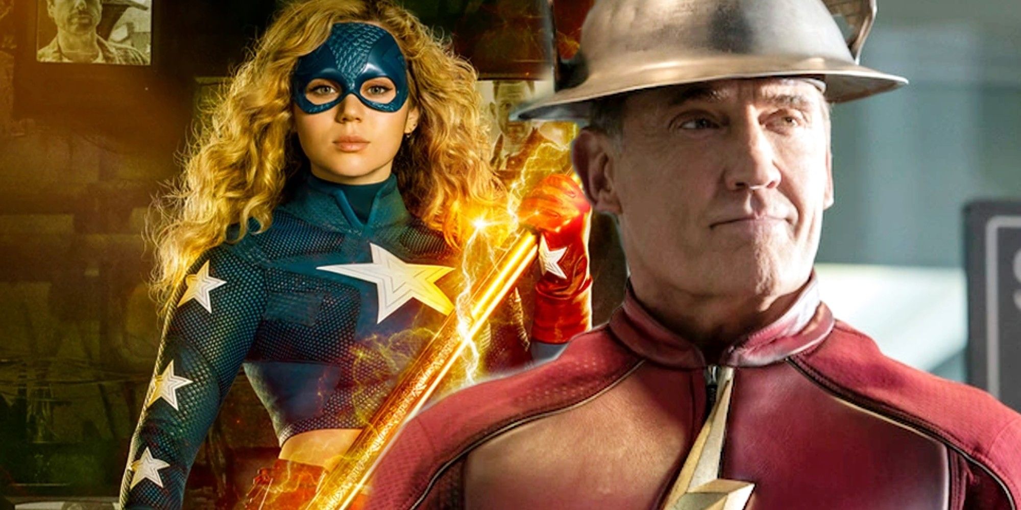 Stargirl Brec Bassinger and John Wesley Shipp as Stargirl and Jay Garrick Flash