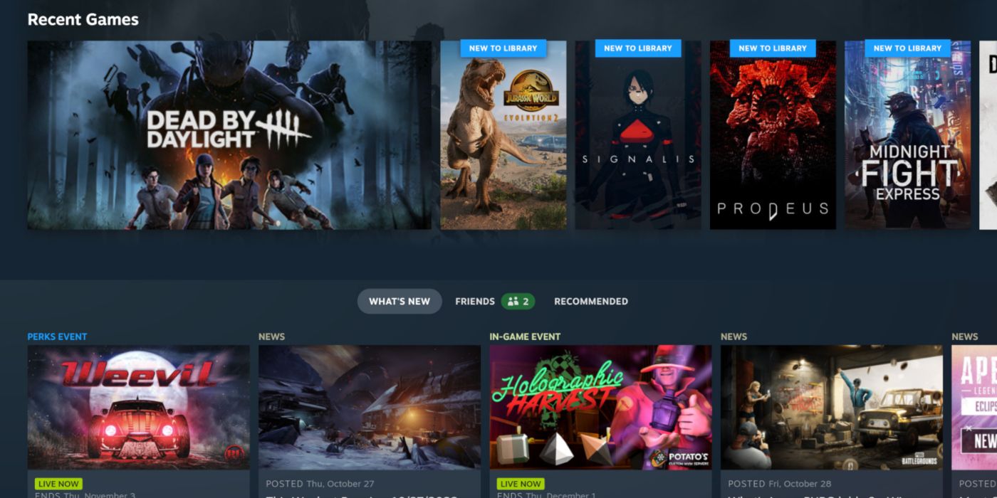 Image of the Steam Deck's UI bein implemented on a desktop PC.
