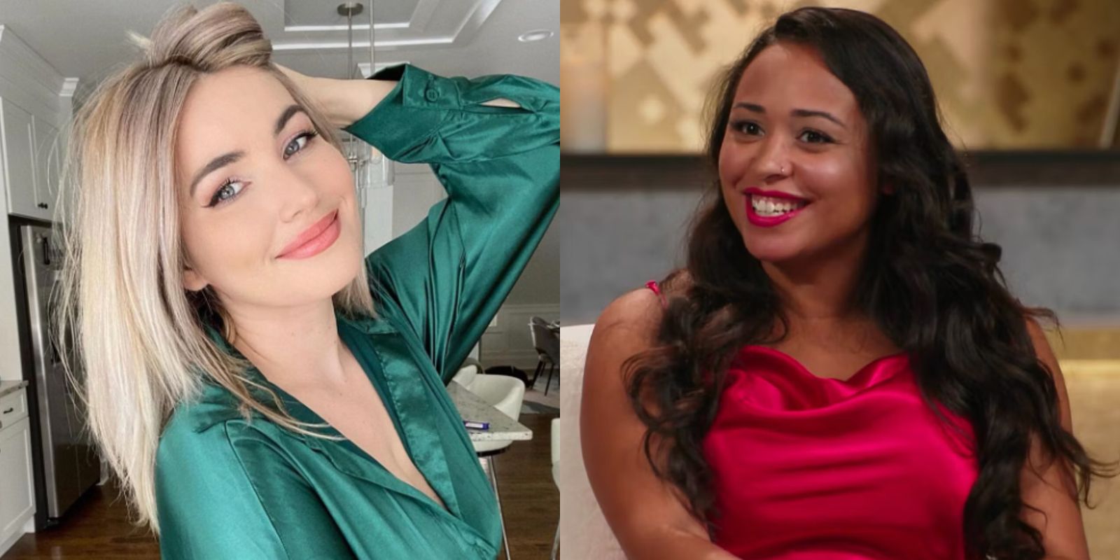 Stephanie Matto and Tania Maduro from 90 Day Fiancé side by side images
