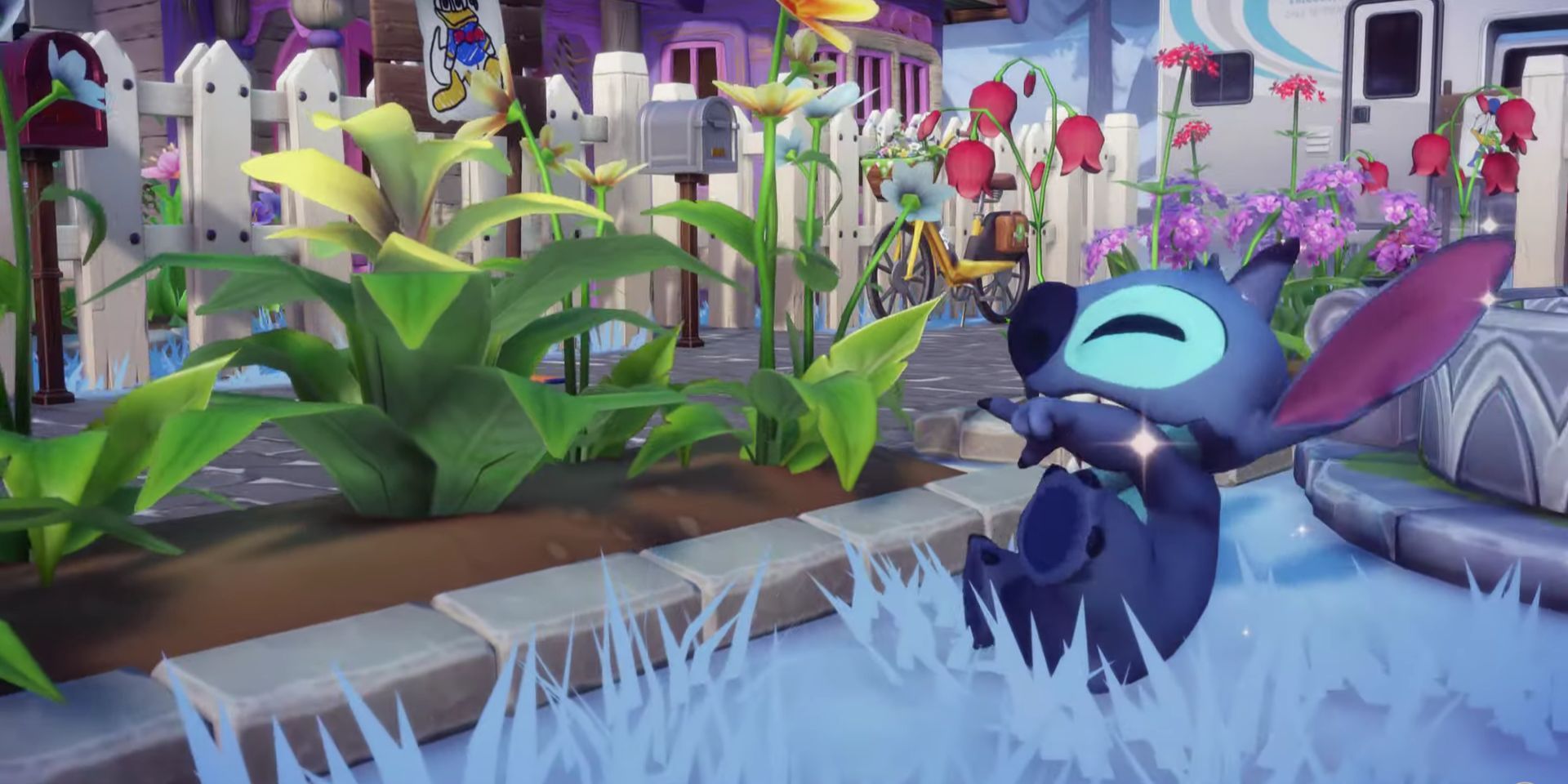 Stitch in the trailer for the Disney Dreamlight Valley Toy Story update