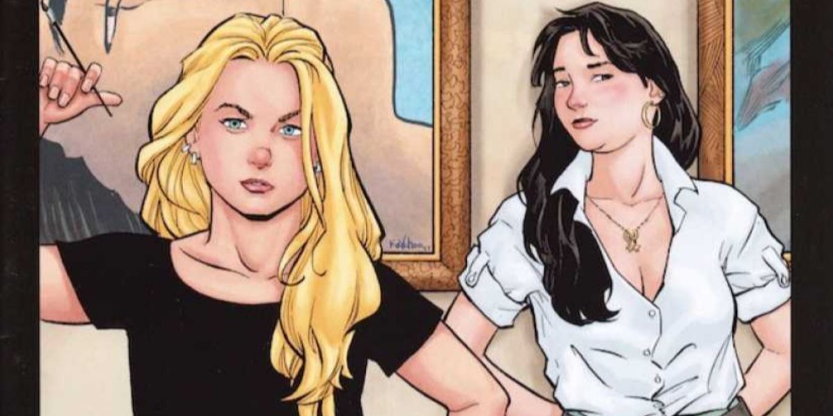 Francine e Katchoo na capa de Strangers in Paradise