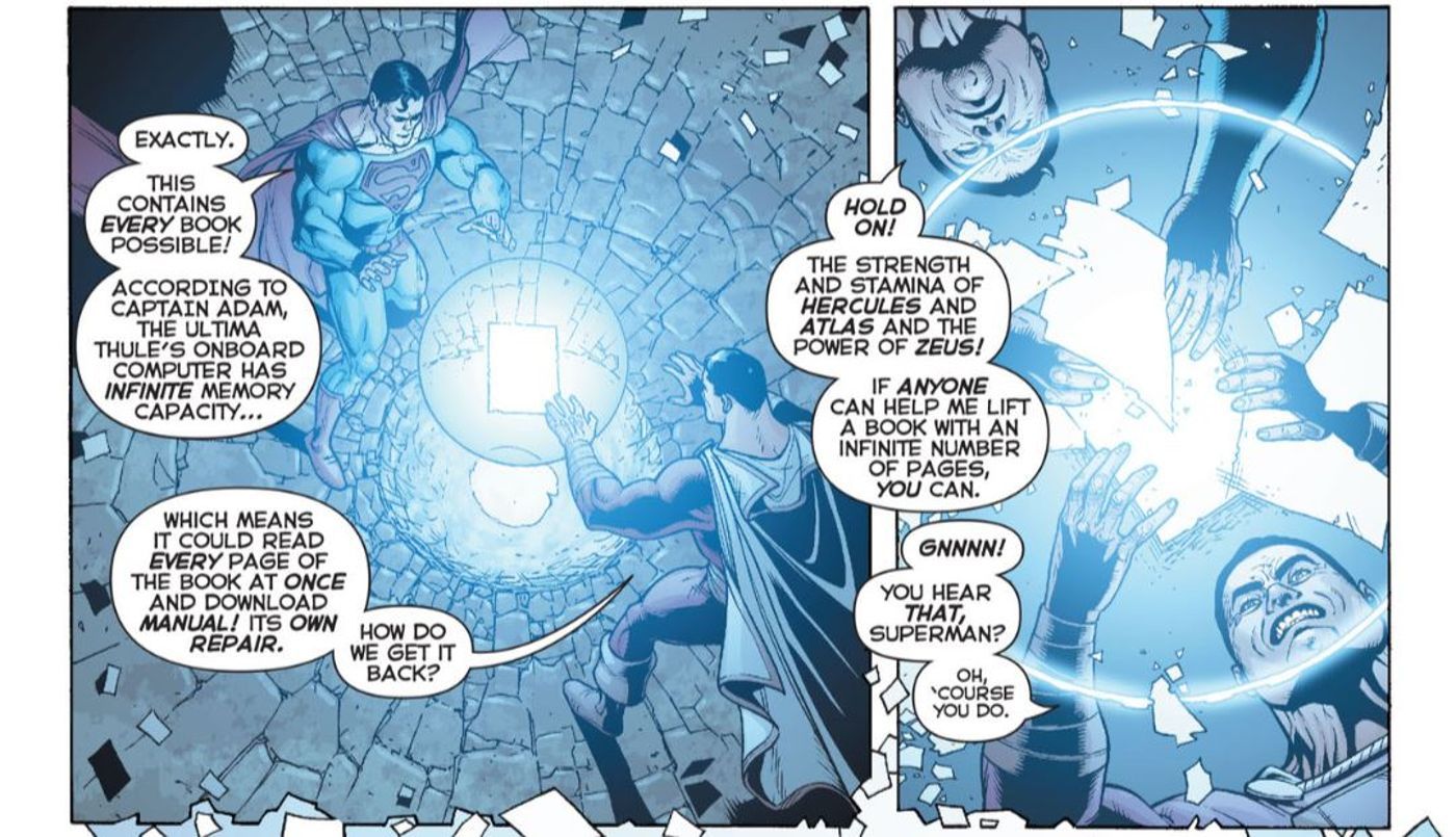 Superman e Shazam Infinite Pages seguram DC Comics