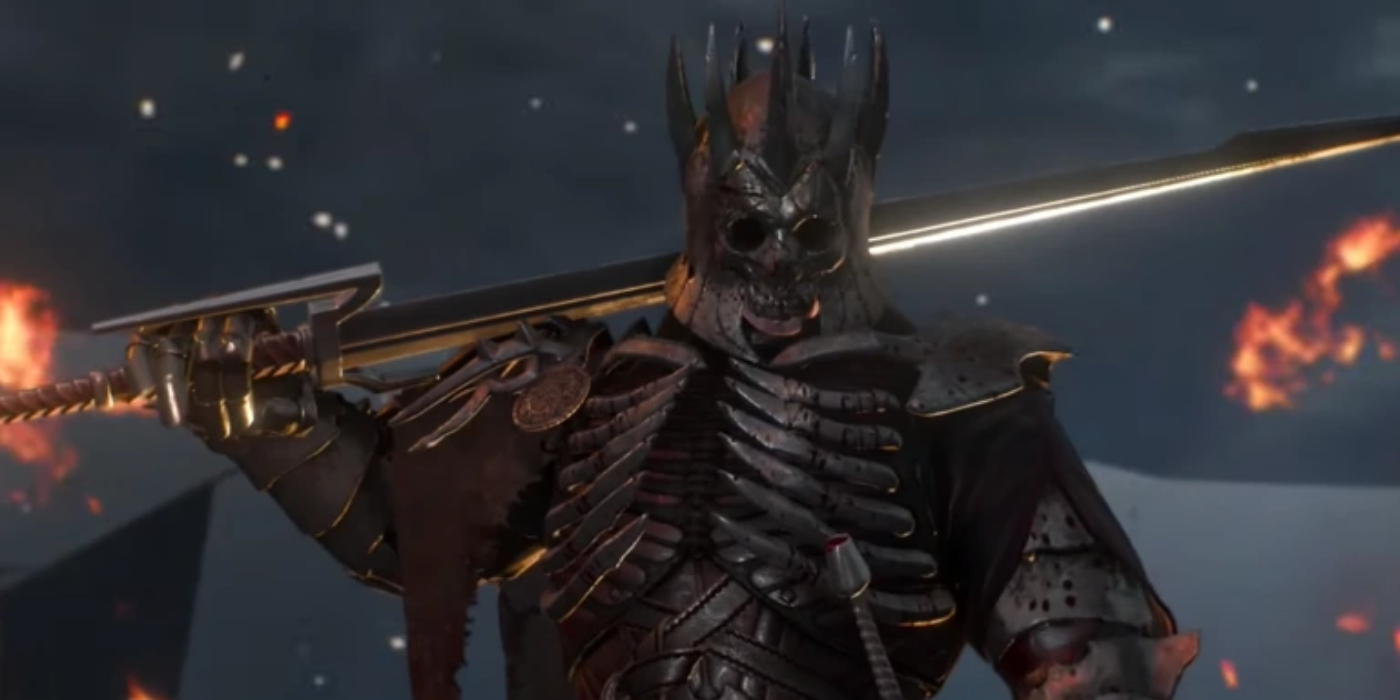 Eredin in the Witcher 3 with a big sword