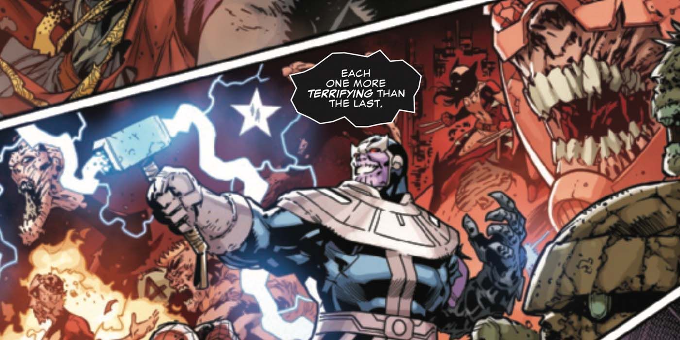 Thanos Nightmare Form Marvel Comics - From Thunderbolts #5