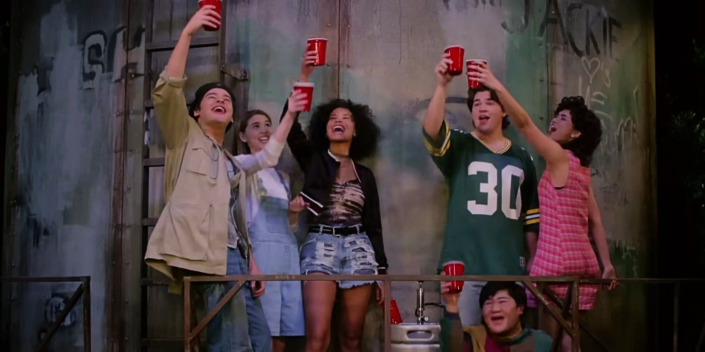 that 90s show - leia and friends at the water tower