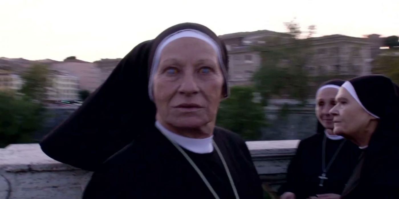 The creepy nun from the The Devil Inside.