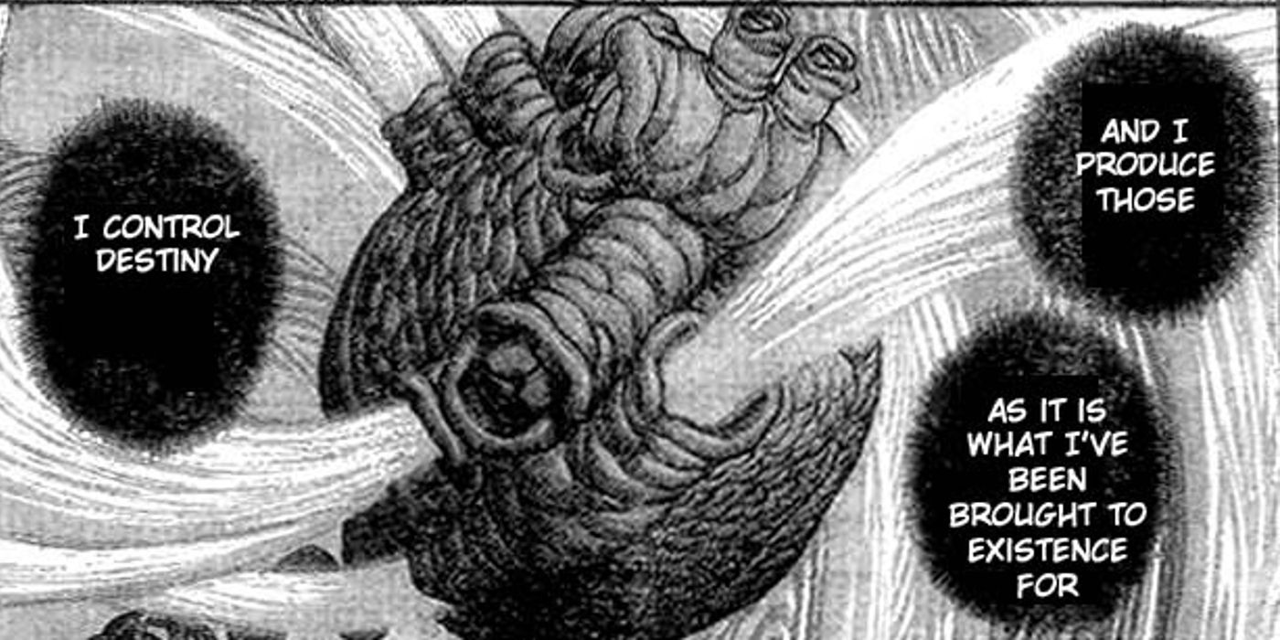The Idea of ​​Evil reveals to Griffith that it controls fate in Berserk chapter 83