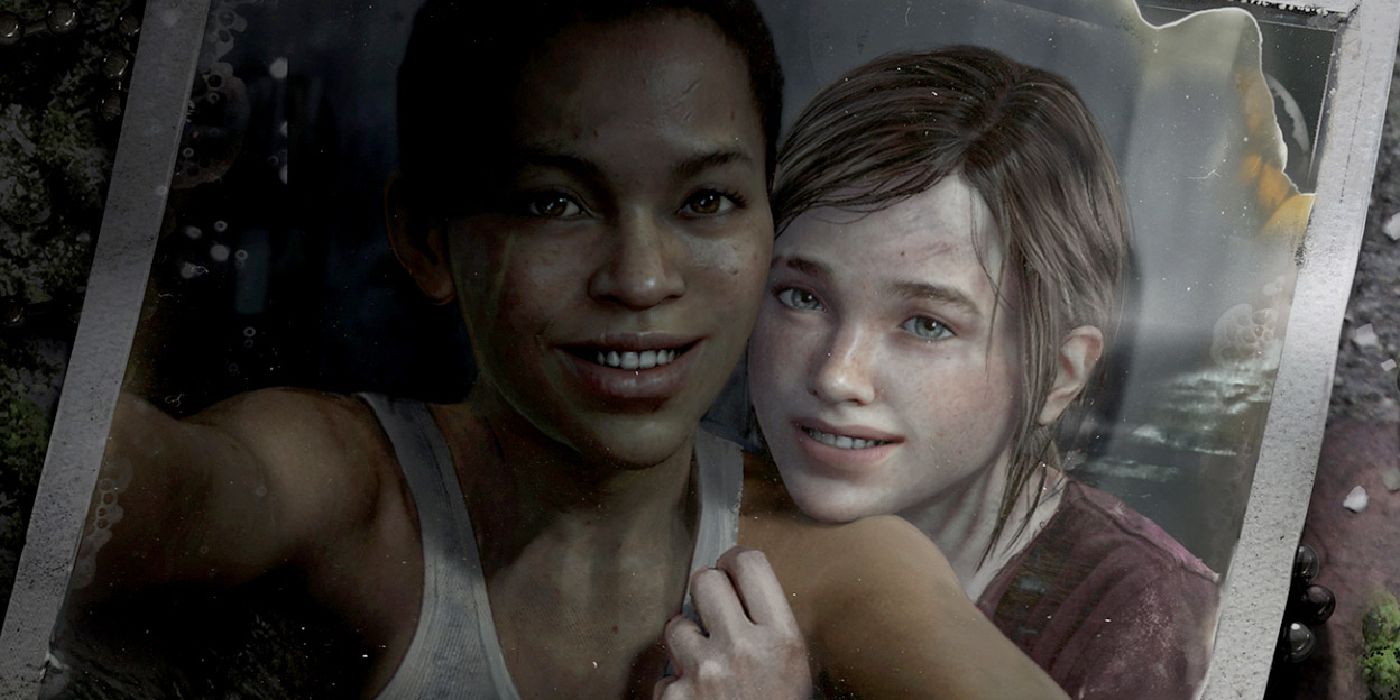 The Last of Us: Riley and Ellie pose in a poloroid picture