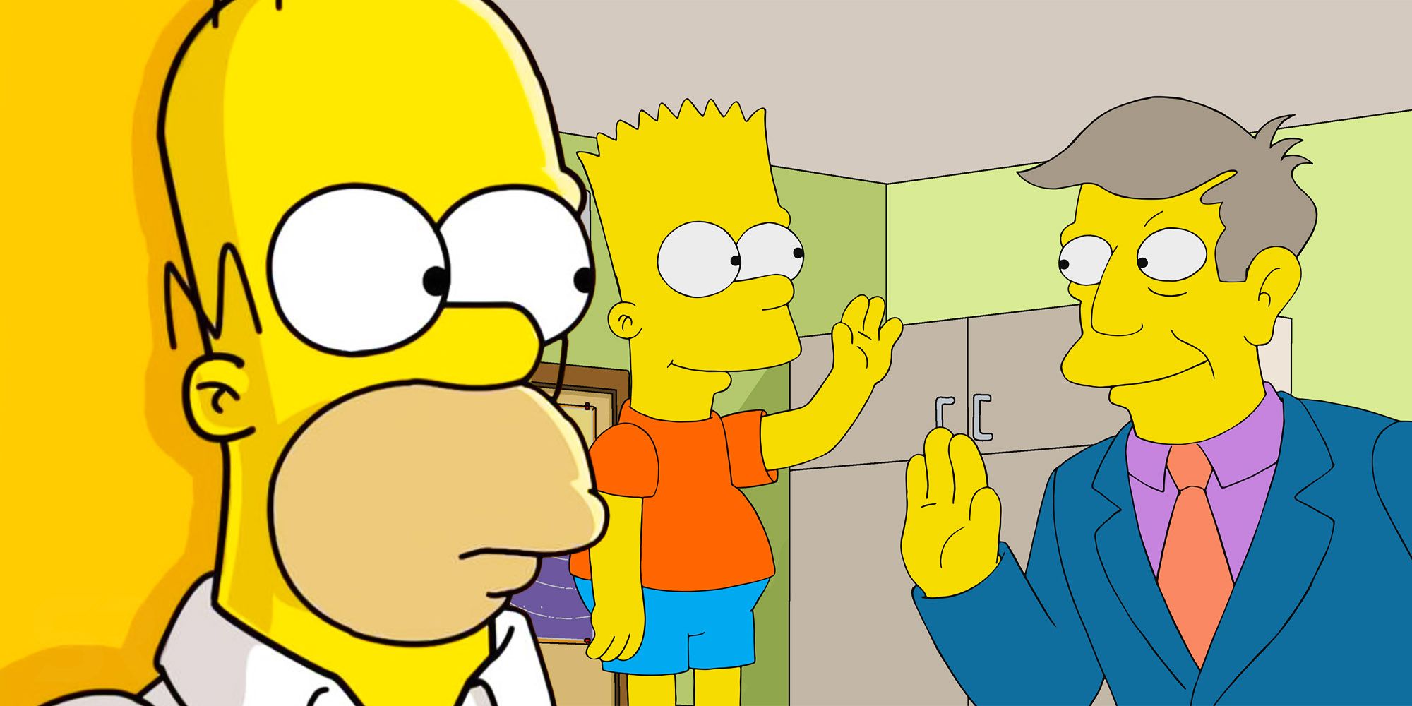 The simpsons Bart and skinner