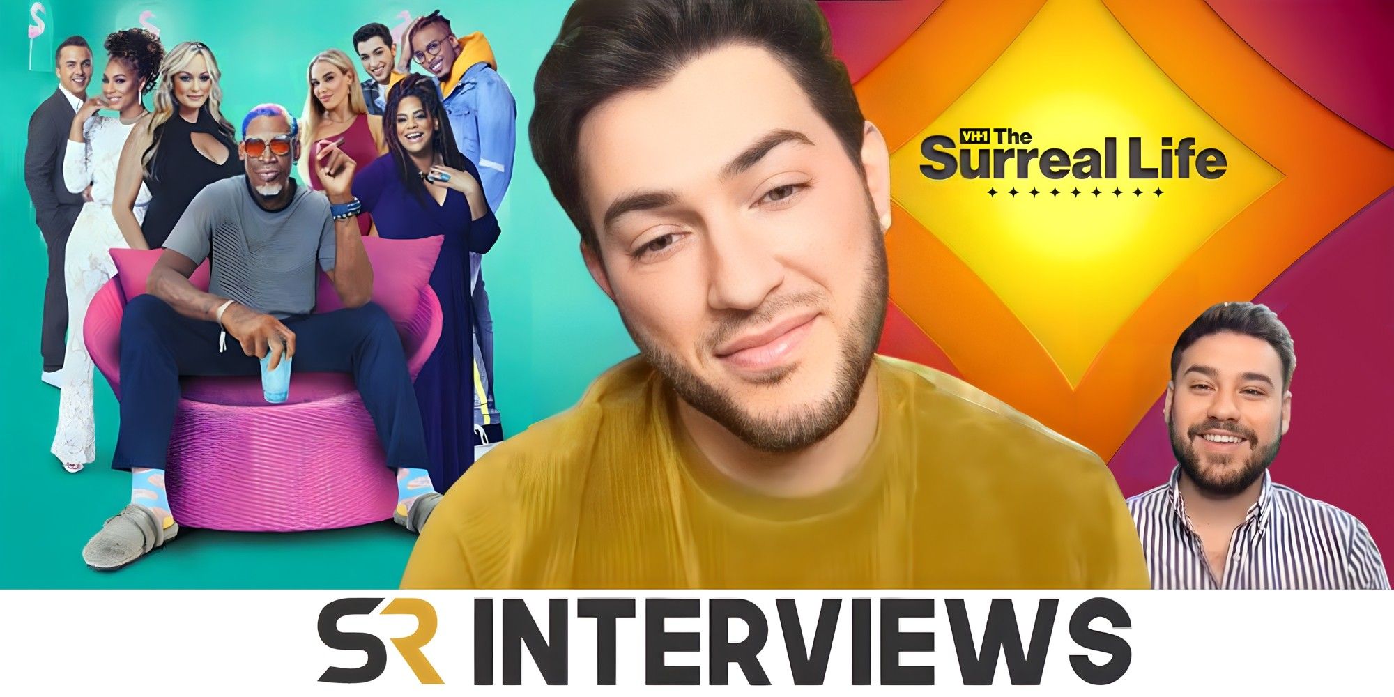 the surreal life montage manny mua with SR interviews text