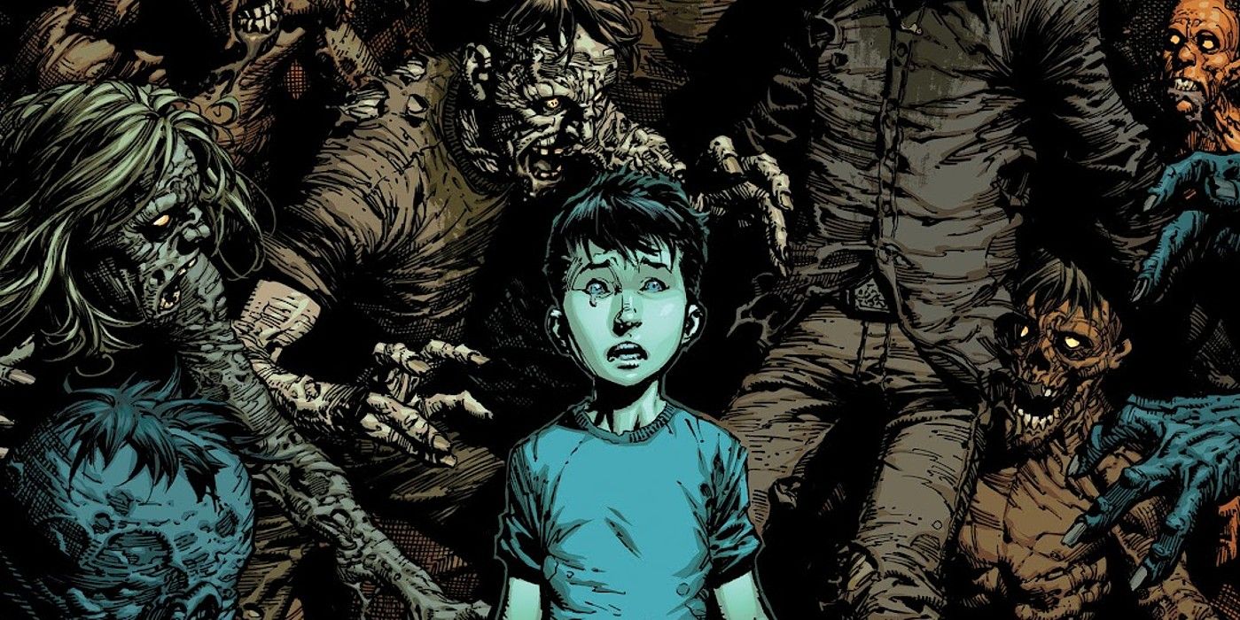 Cabeçalho da capa de The Walking Dead Deluxe #30