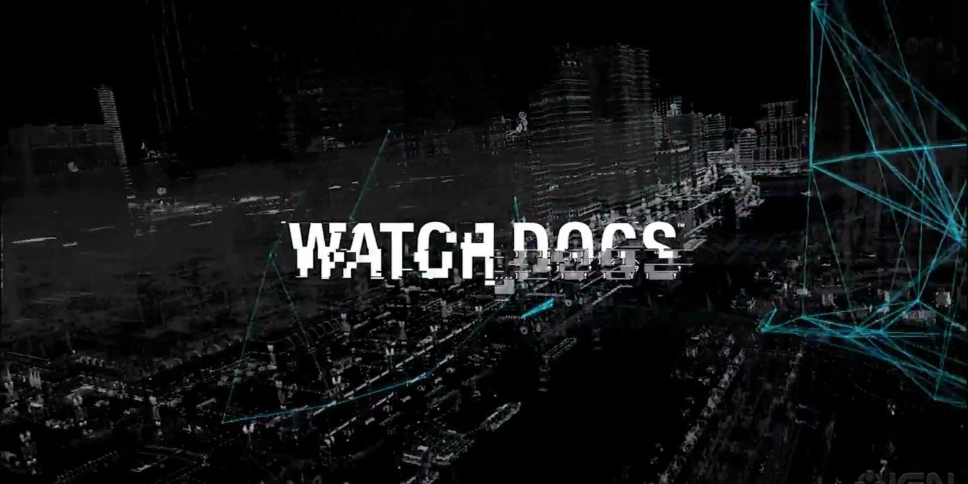 The Watch Dogs opening title with sparkling graphics