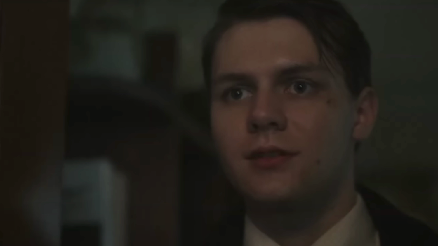 Thomas looking nervous in The Whale