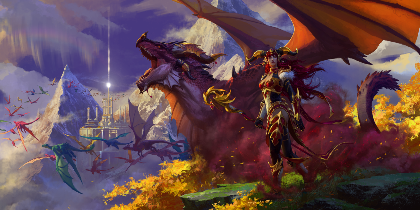 Alexstrasza de World of Warcraft: Dragonflight.