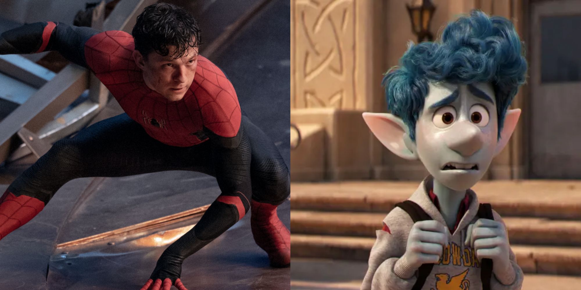 Split image of Spider-Man and Ian Lightfoot