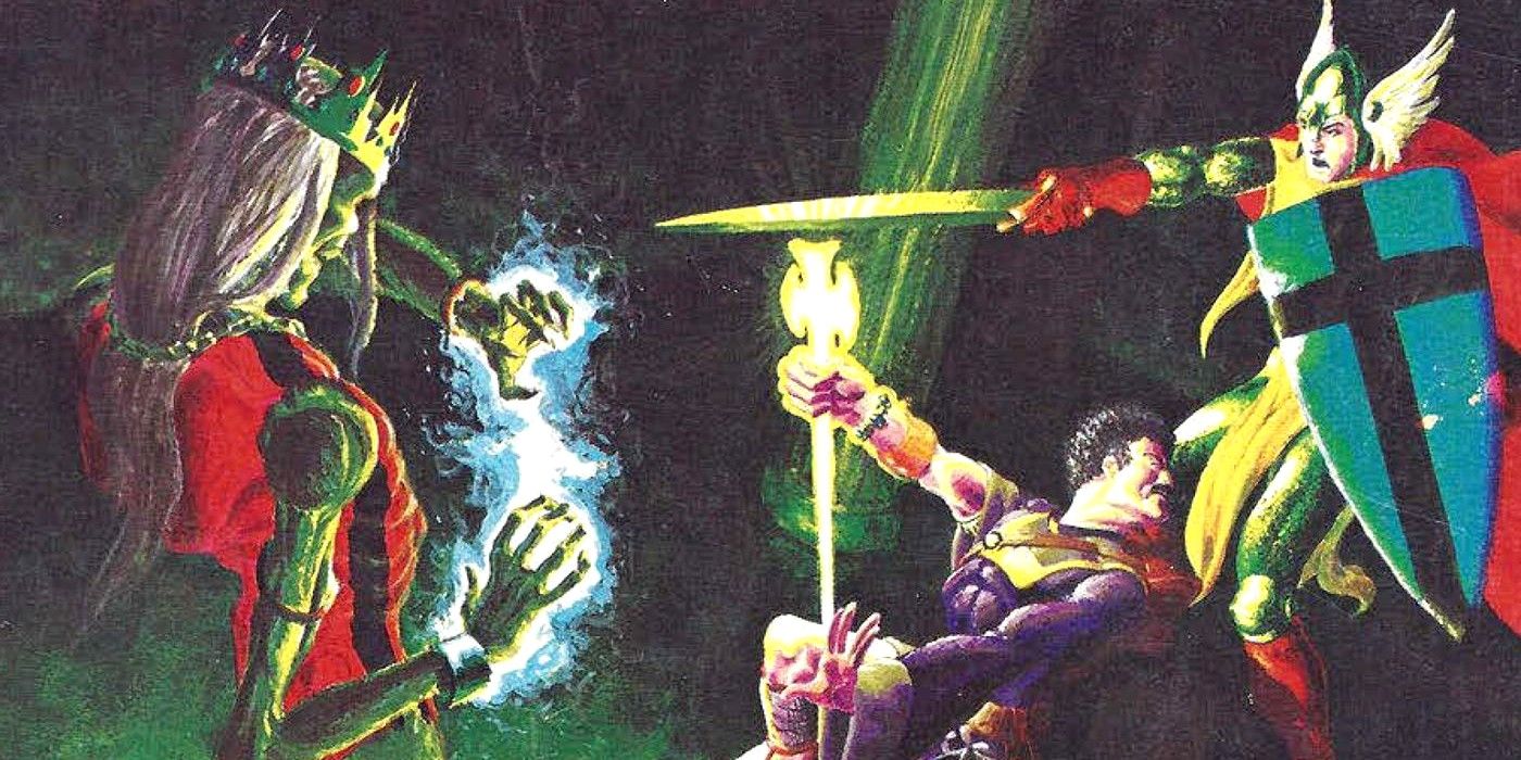 Tomb of Horrors DnD Cover showing a warrior and wizard fighting an undead enemy.