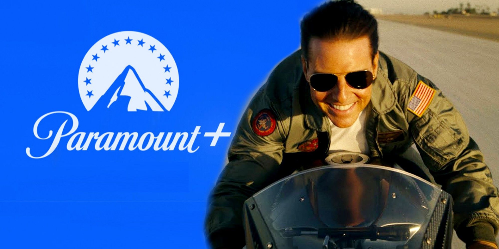 Top Gun Maverick Tom Crust and Paramount Logo