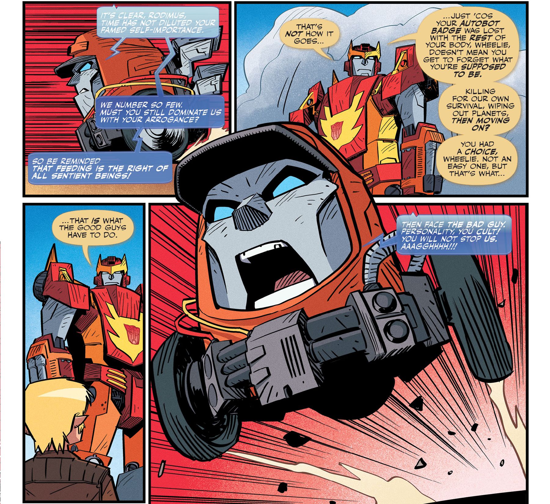 Transformers - Last Bot Standing Wheelie wants to eat flesh