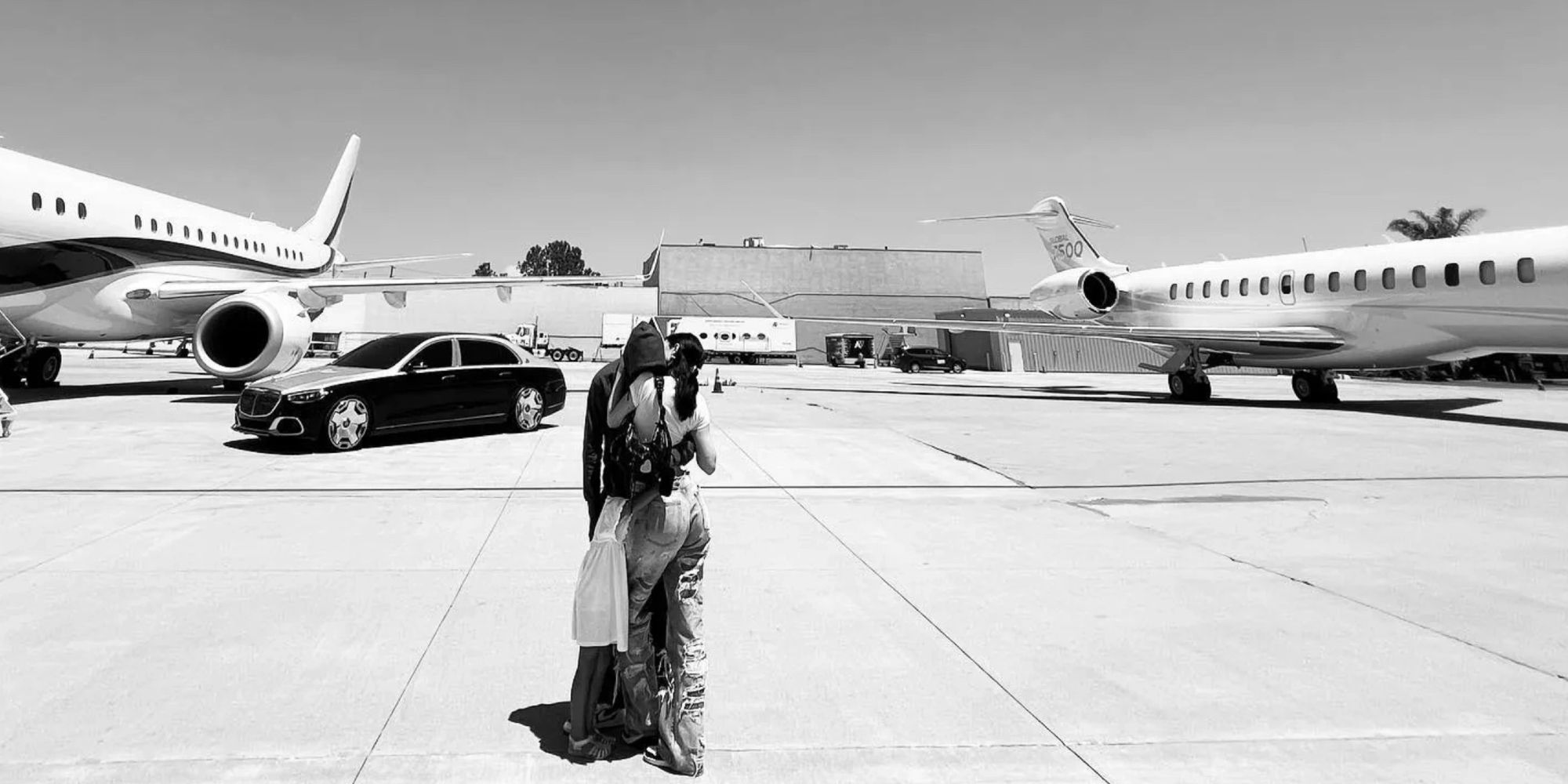 Travis Scott and Kylie Jenner's private jets