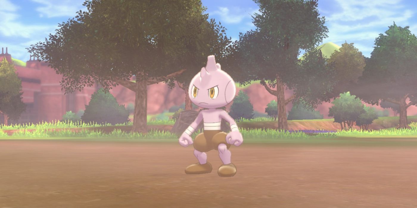 Tyrogue in battle in Pokémon Sword and Shield.