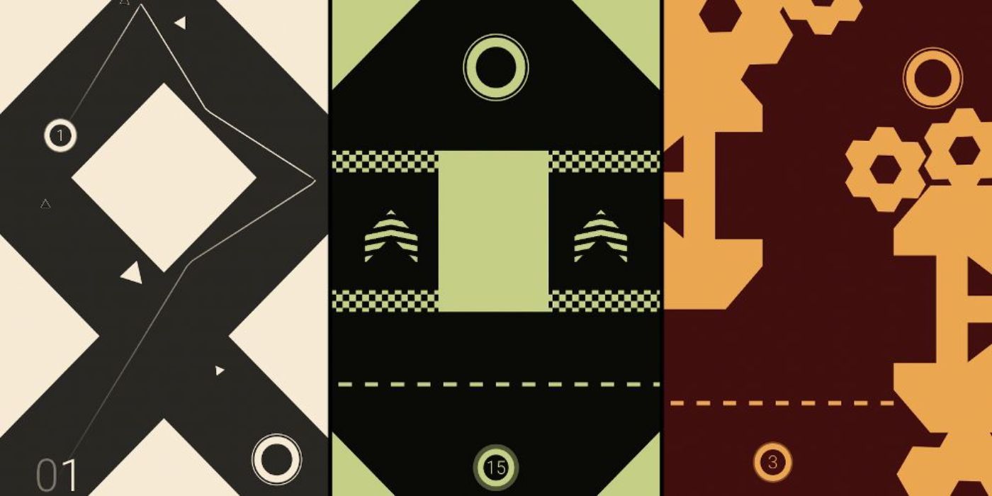 Three Ultraflow puzzles are seen side by side