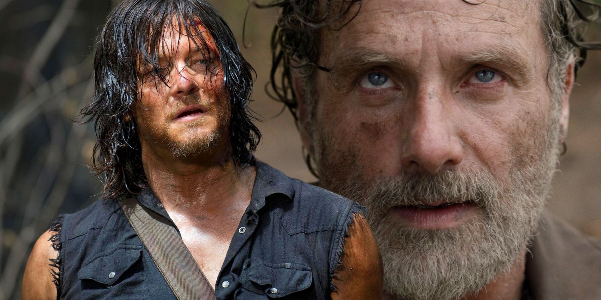 Daryl Dixon and Rick Grimes in The Walking Dead