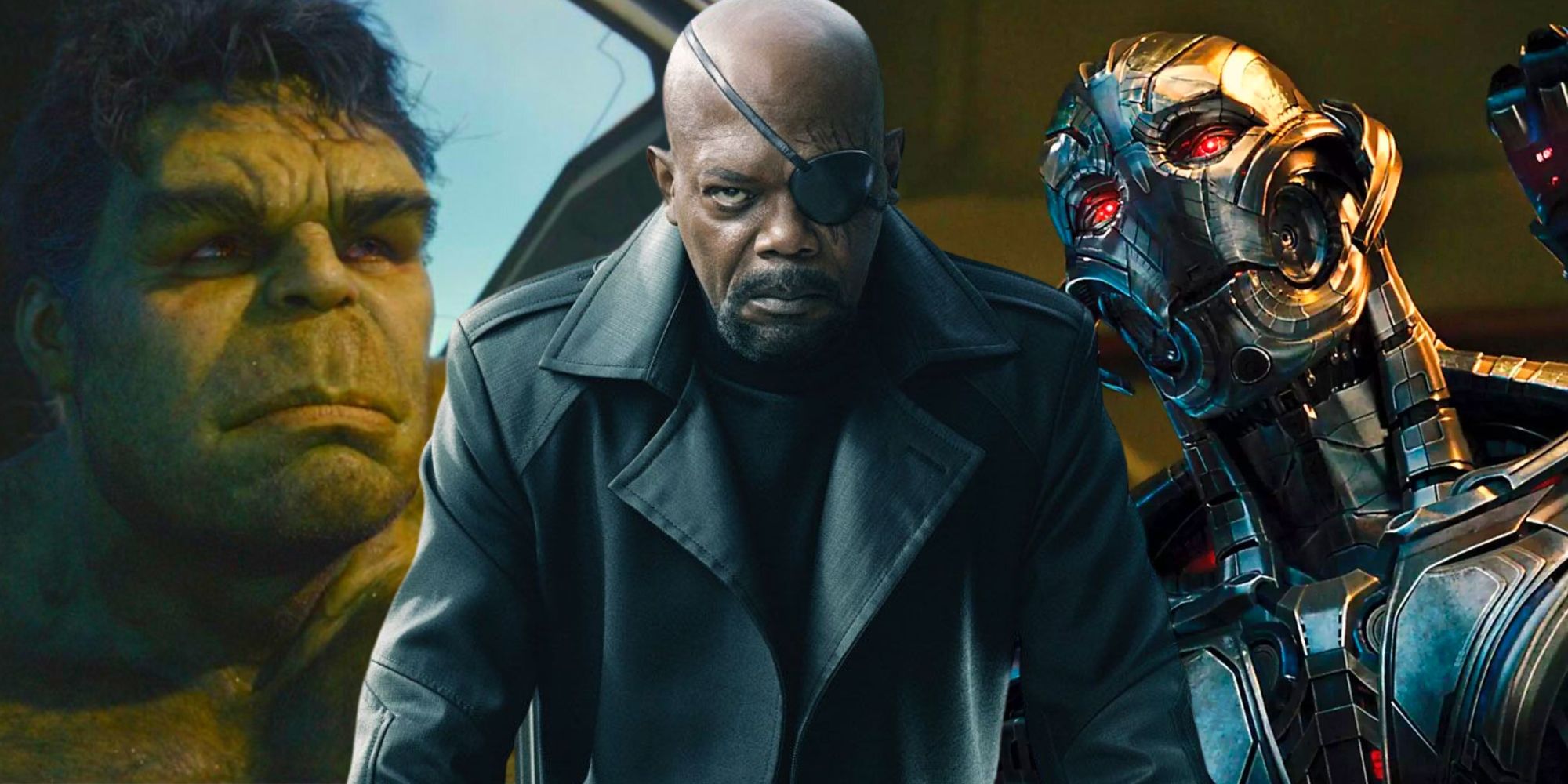 Avengers: Age of Ultron - Bruce Banner, Nick Fury, and Ultron