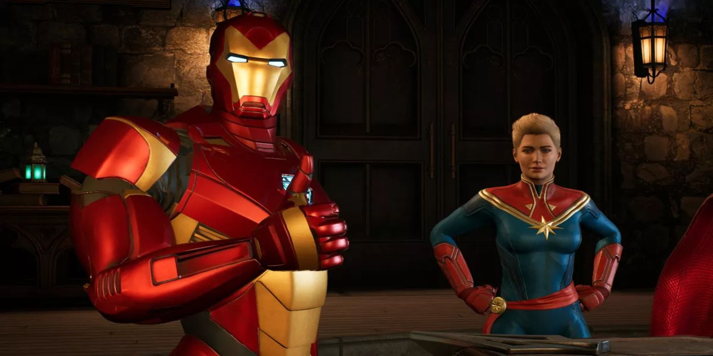 Marvel's Midnight Suns Iron Man Captain Marvel Abbey