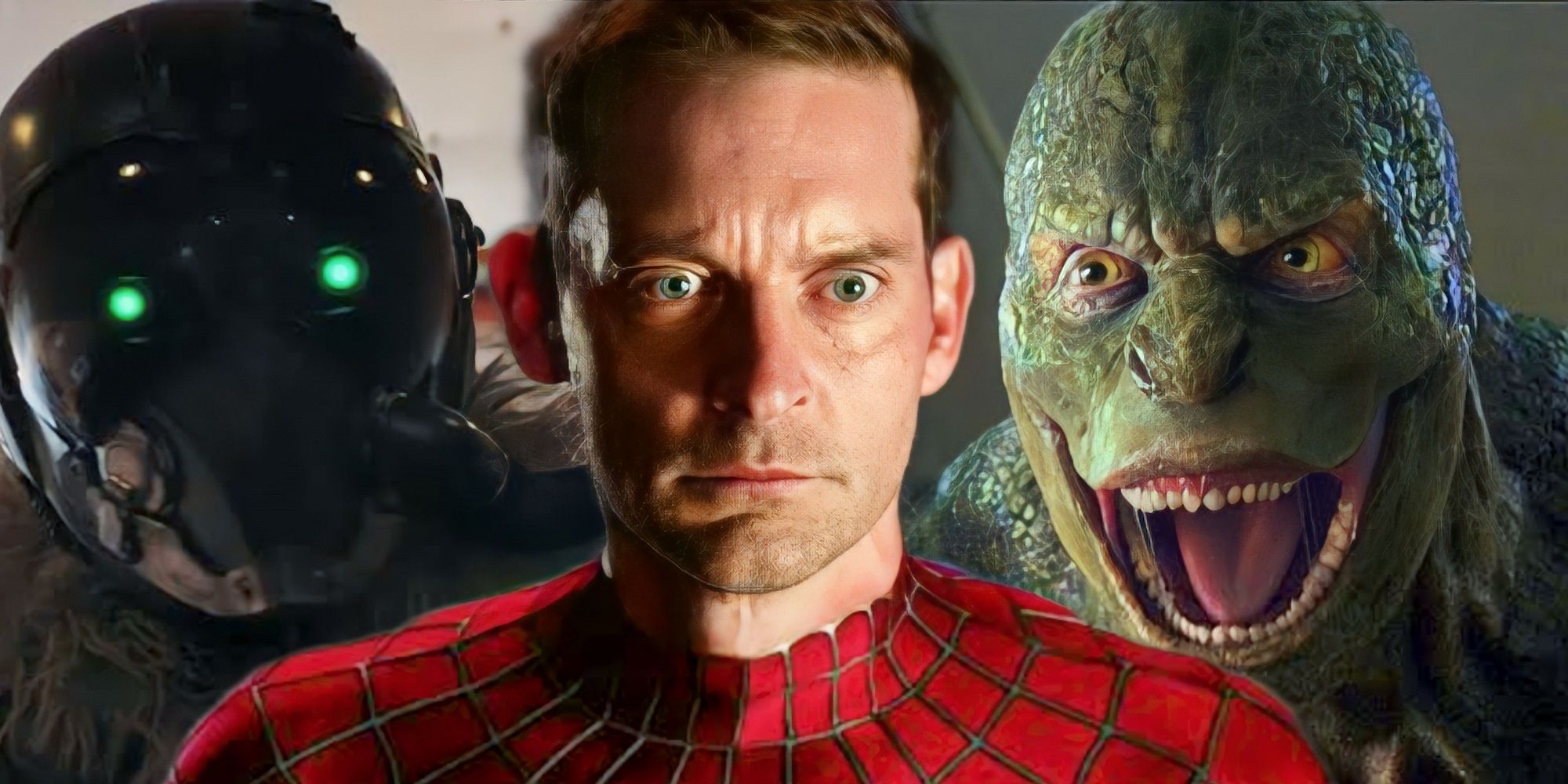 Abutre, Peter Parker e o Lagarto em Homem-Aranha 4 de Sam Raimi